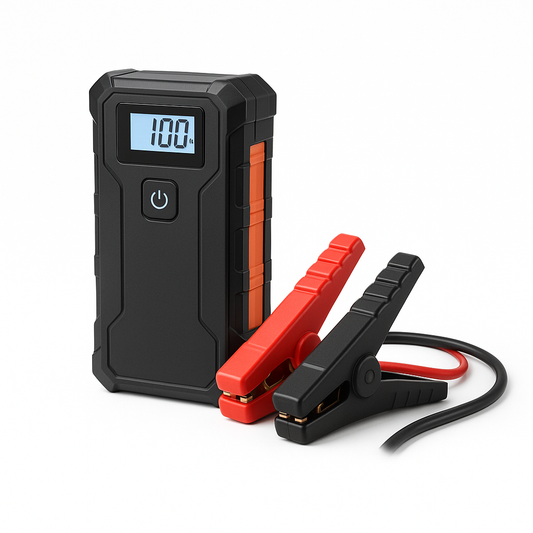 Avviatore di Emergenza Auto 12V con Torcia & Display LCD